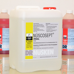  Flüssiges, hochkonzentriertes Desinfektionsmittel mit extra breitem Wirkungsspektrum,DGHM-geprüft und VAH-gelistet bakterizid - fungizid - algizid - umfassend viruzid: Noro-, Adeno- und Papova-Viren Schimmelpilze und Salmonellen,TBC und MRSA