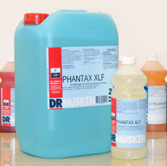 PHANTAX XLF - Extrem kraftvoller, stark saurer Intensivreiniger und Schmutzbrecher zur Beseitigung hartnäckiger mineralischer Verschmutzungen und Verkrustungen wie Kalk- und Urinstein. Tensidfrei, daher besonders geeignet für Scheuersaugmaschinen. Frei von Salzsäure. 